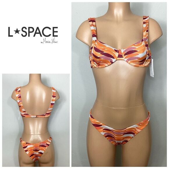 New. L*SPACE Tori top and bitsy bottom. Retails $ 198. Small - Picture 9 of 16